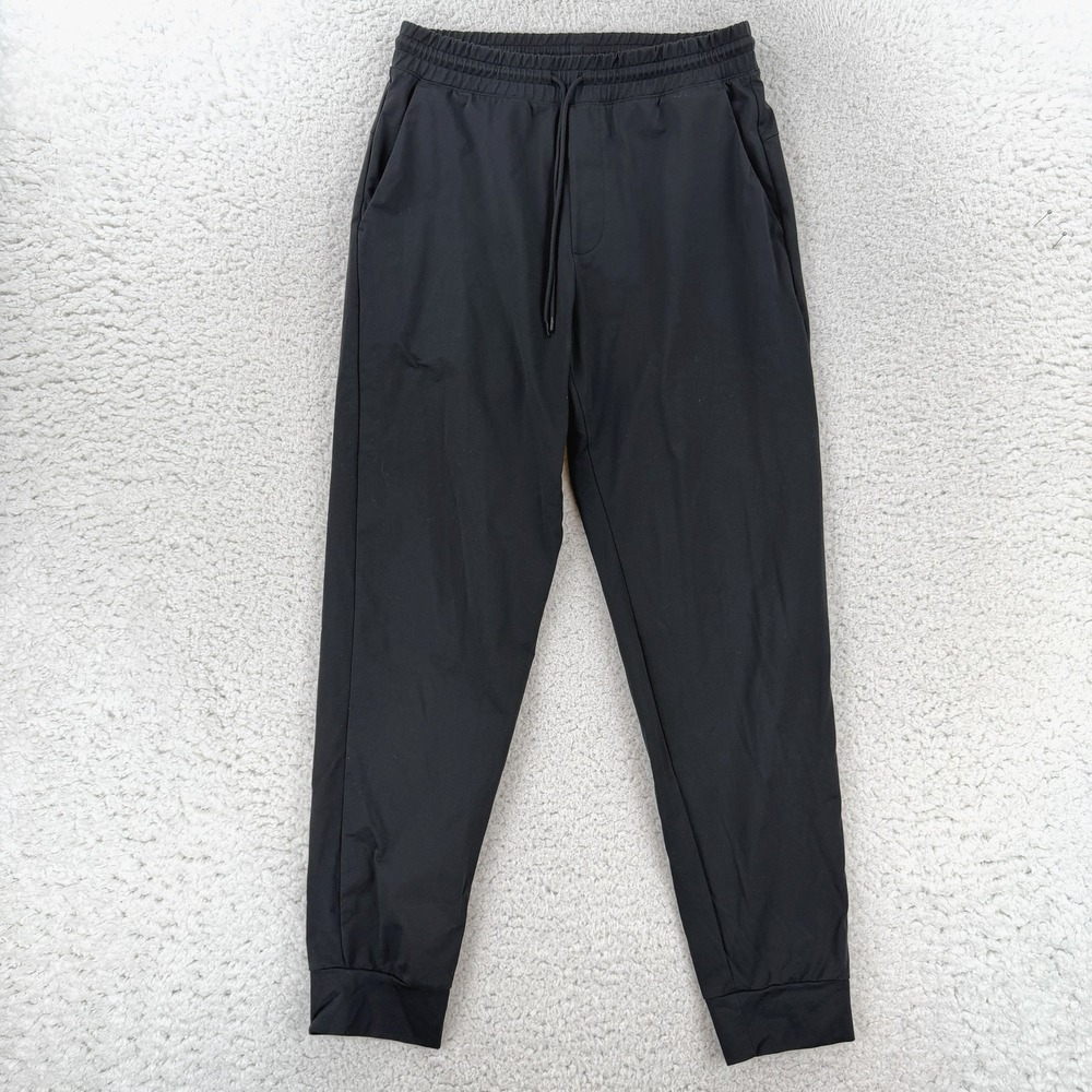 Uniqlo Jogger Pants Mens Medium Black Woven Elastic Waist 422967 Gym Running